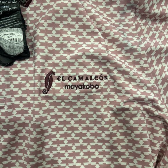 Greyson Mens XL Pink Print Pattern Golf Polo Shirt - Picture 2 of 6